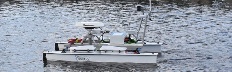 SeaRobotics Integrates SBG Systems’ Ekinox-E (and Hemisphere’s V320) into USV 2.5